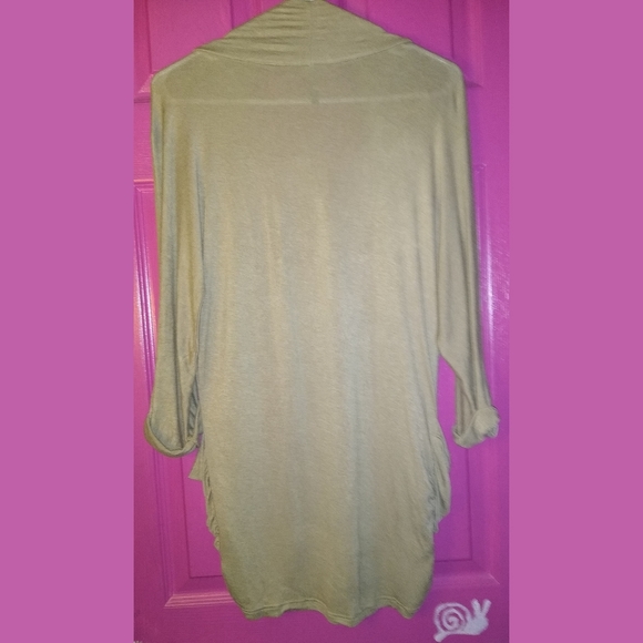 Splash Open Front Draped Cardigan Pockets Medium - Picture 6 of 8